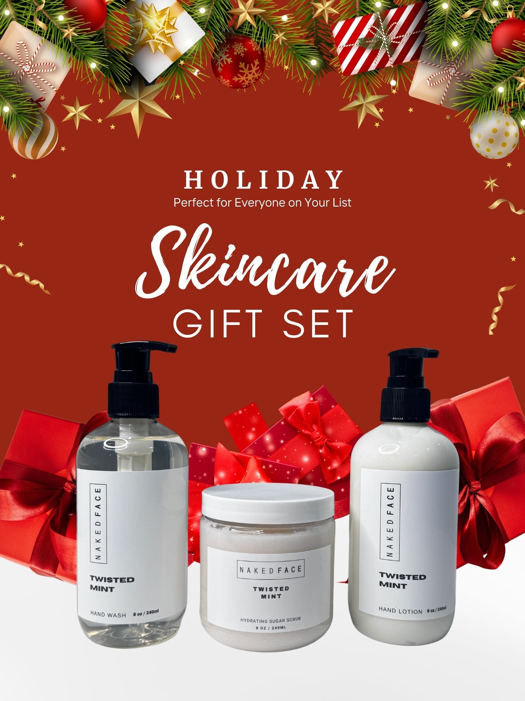 Holiday gift set by nakedface skincare Self-love body set in vanilla or mint.jpg