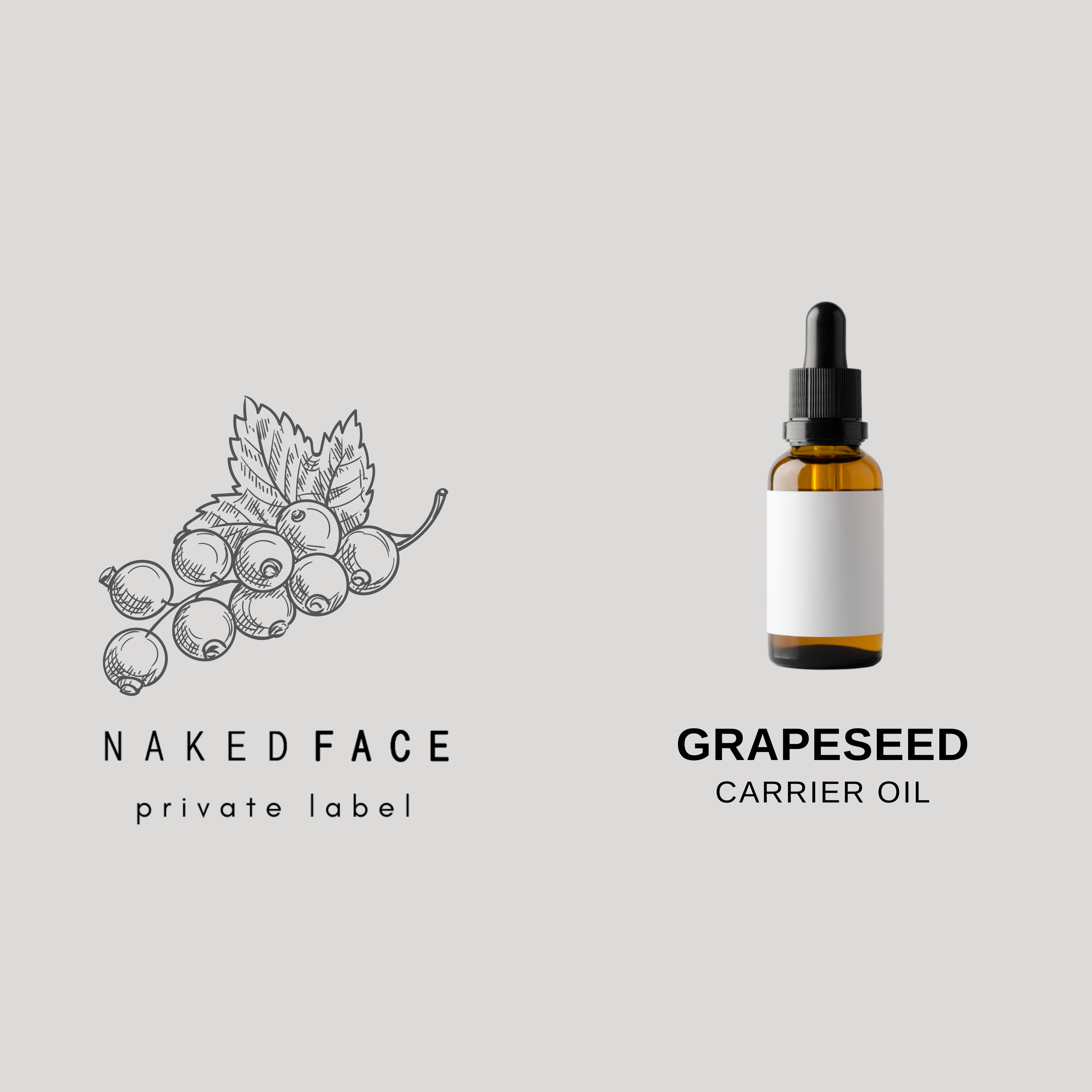 Grapeseed cosmetic grade oil is obtained from the seeds of Grape (Vitis vinifera) by cold pressing, refining, and standardizing with non-GMO vegetable oils to enhance their oxidation stability. 
