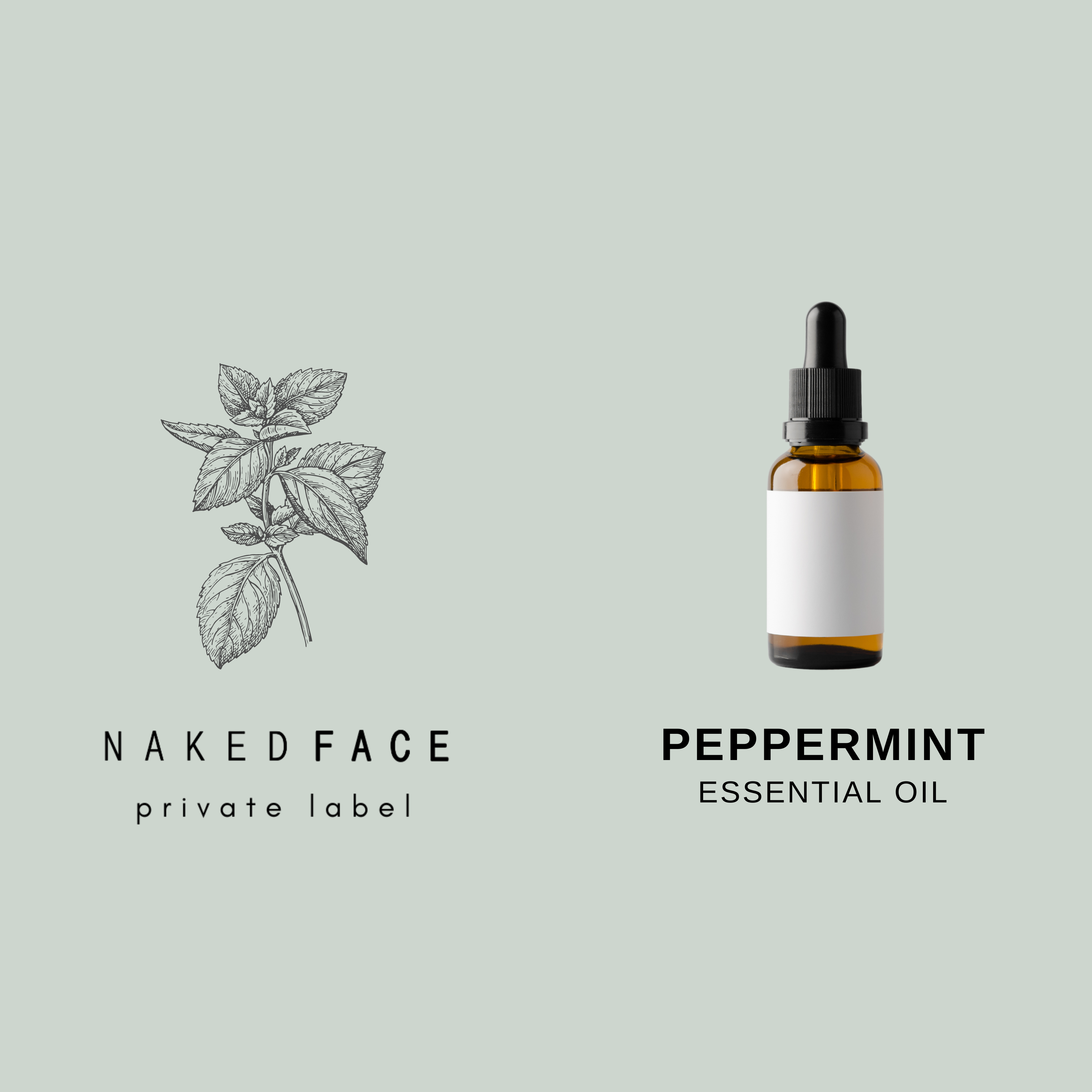 peppermint pure essential oil Private Label_system_cosmetic_skincare _laboratory_manufacture_stock_custom_formulation_recipe_base_formula_ingredient_scent_fragrance_label_design_printing_filling_for_retail_online_shop
