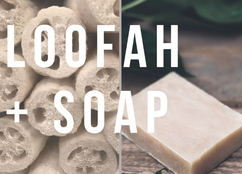 EXFOLIATING LOOFAH SOAP is combination of natural biodegradable loofah and soap convenient daily exfoliator for dry skin