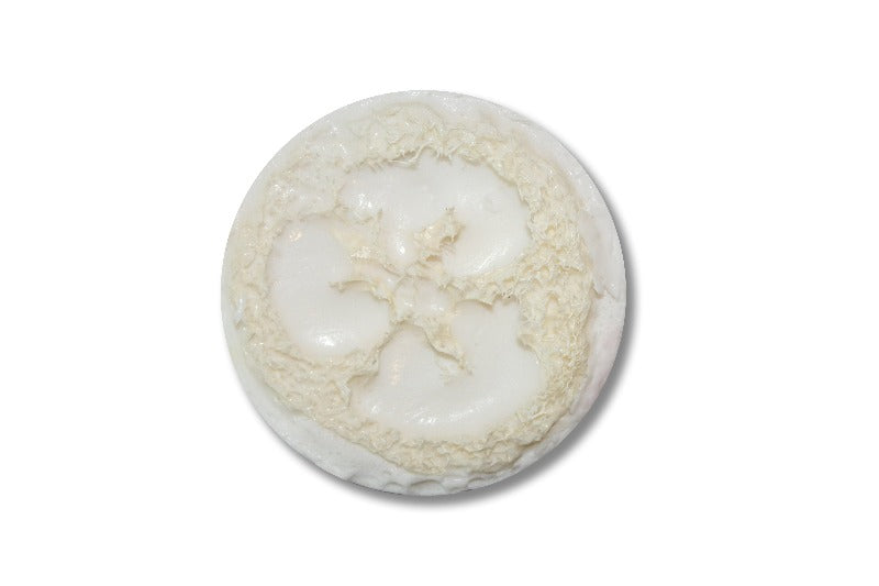 looking for a sustainable beauty product? loofah soap is a great sustainable beauty product option for your spa &amp;salon. It made with natural biodegradable loofah with soap, making it a convenient daily exfoliator for dry to normal skin. White uscented